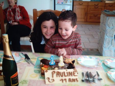Pauline et son frere